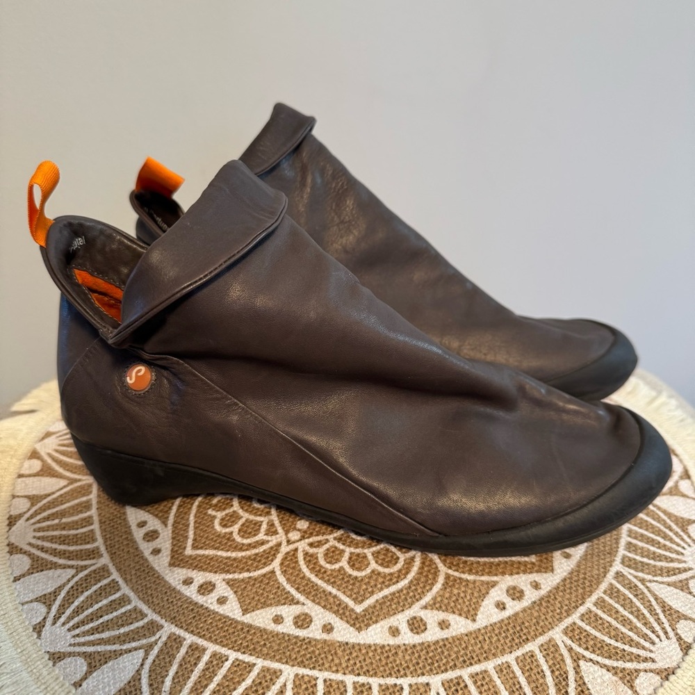 SOFTINOS BY LONDON FLY Women's Ankle Boots Booties Dark GREY Size 39